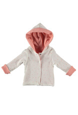 BESS Babykleding Bess Vestje hoody Reversible Organic dusty rose BO3009 038