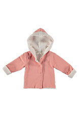 BESS Babykleding Bess Vestje hoody Reversible Organic dusty rose BO3009 038