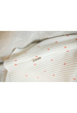 BESS Babykleding Bess Dress Dots Rib Organic wit BO3013 016