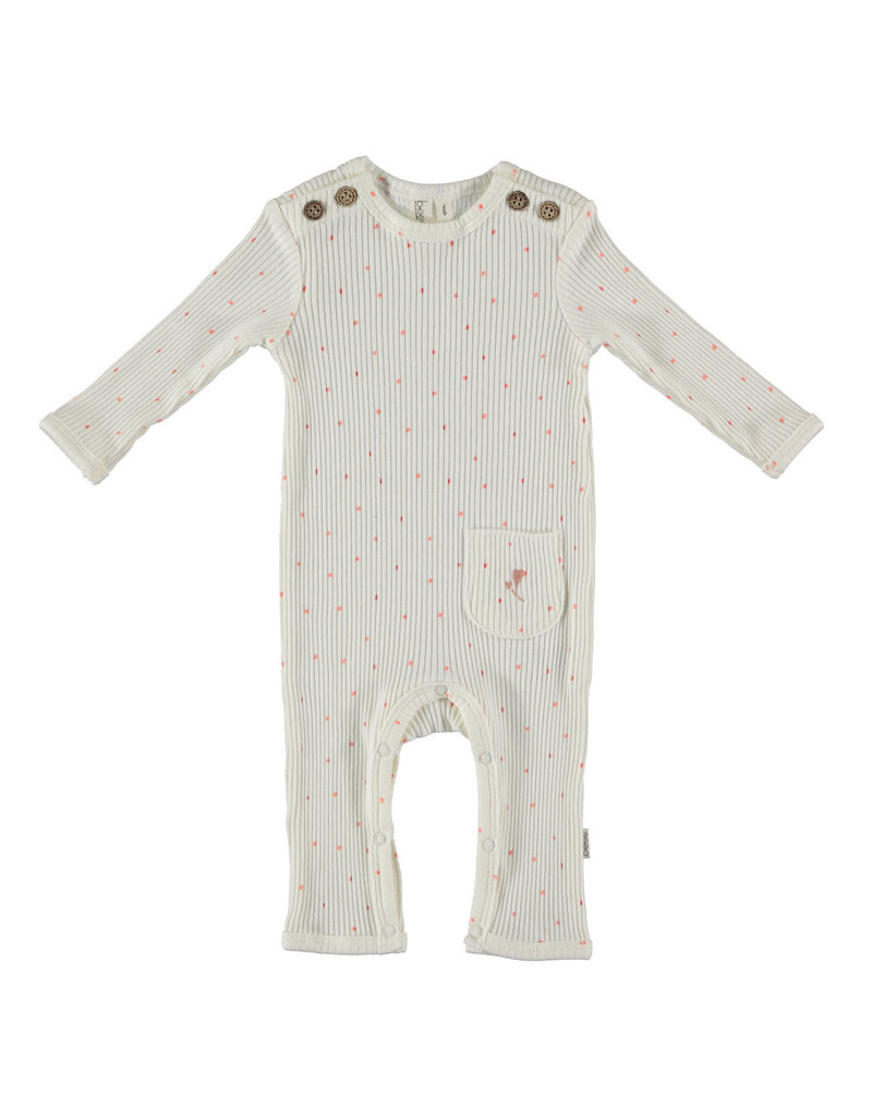 BESS Babykleding Bess Suit Rib Dots organic dessin BO3015 016