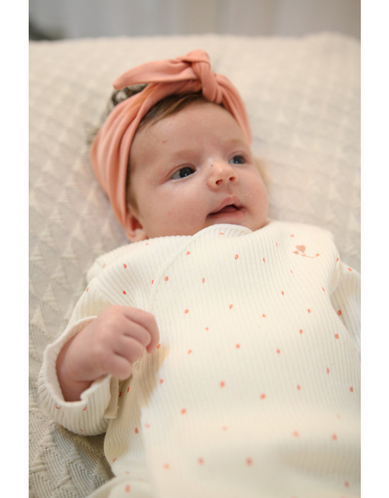 BESS Babykleding Bess Headband basic dusty rose Organic cotton BO3020 038