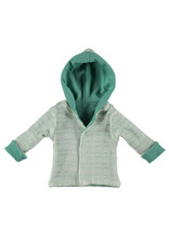 BESS Babykleding Bess Vestje hoody Reversible Green organic cotton BO3021 014
