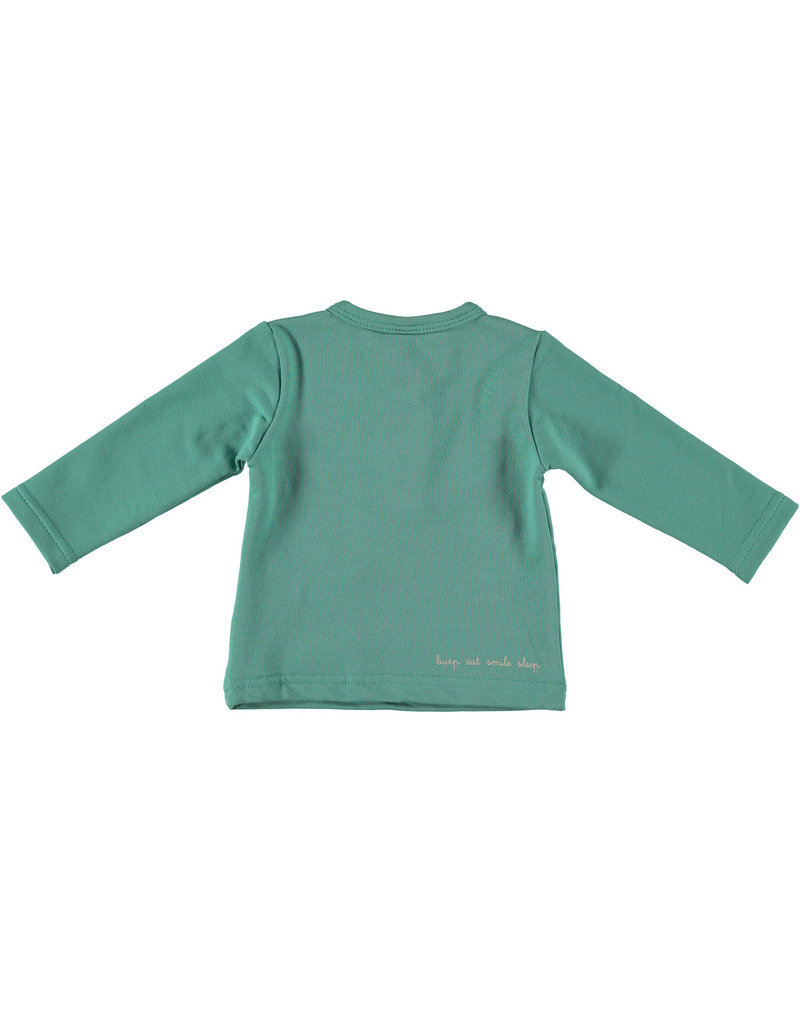 BESS Babykleding Bess Shirtje Pocket Green organic cotton BO3023 014