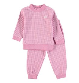 Feetje Baby Feetje Wafel Pyjama Roze melange