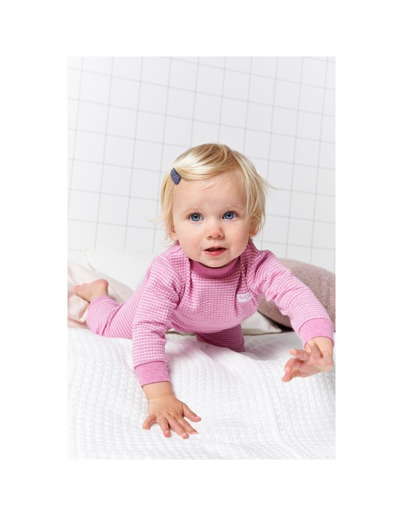 Feetje Baby Feetje Wafelpyjama Roze melange 305533