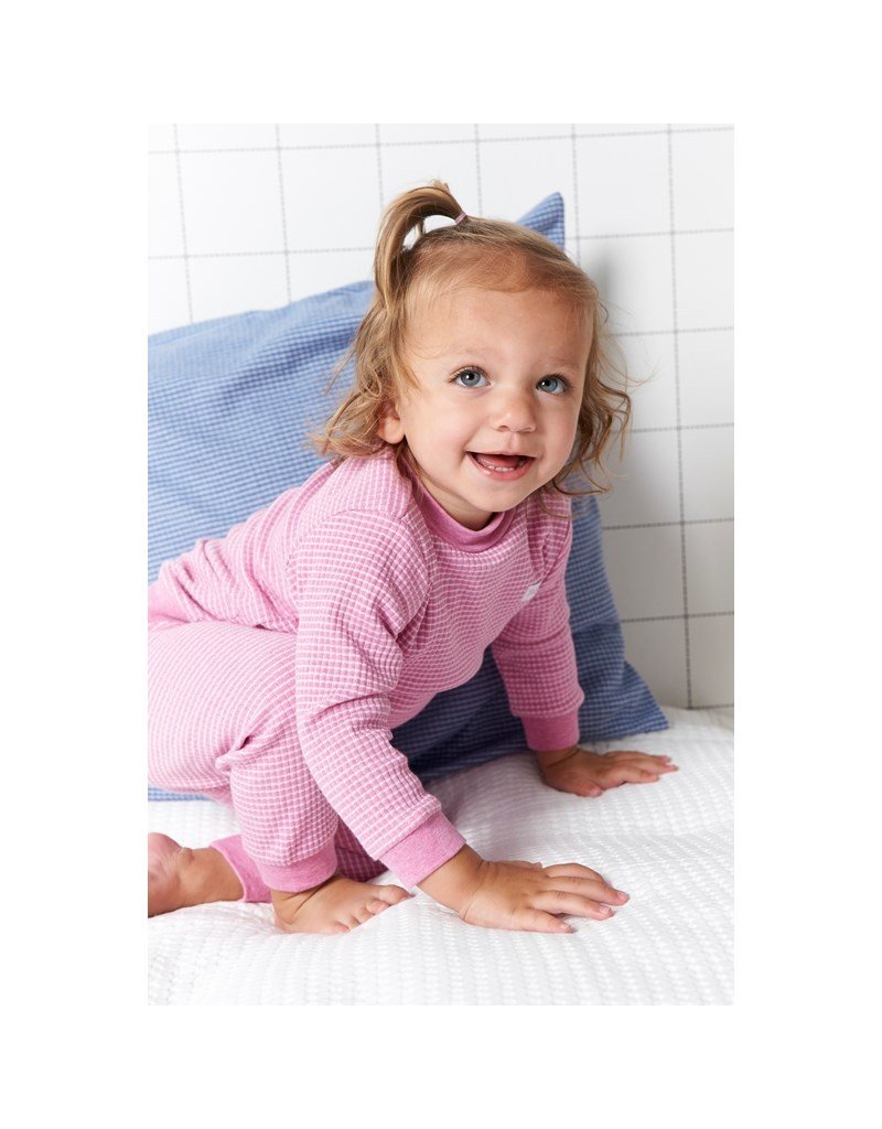 Feetje Baby Feetje Wafelpyjama Roze melange 305533