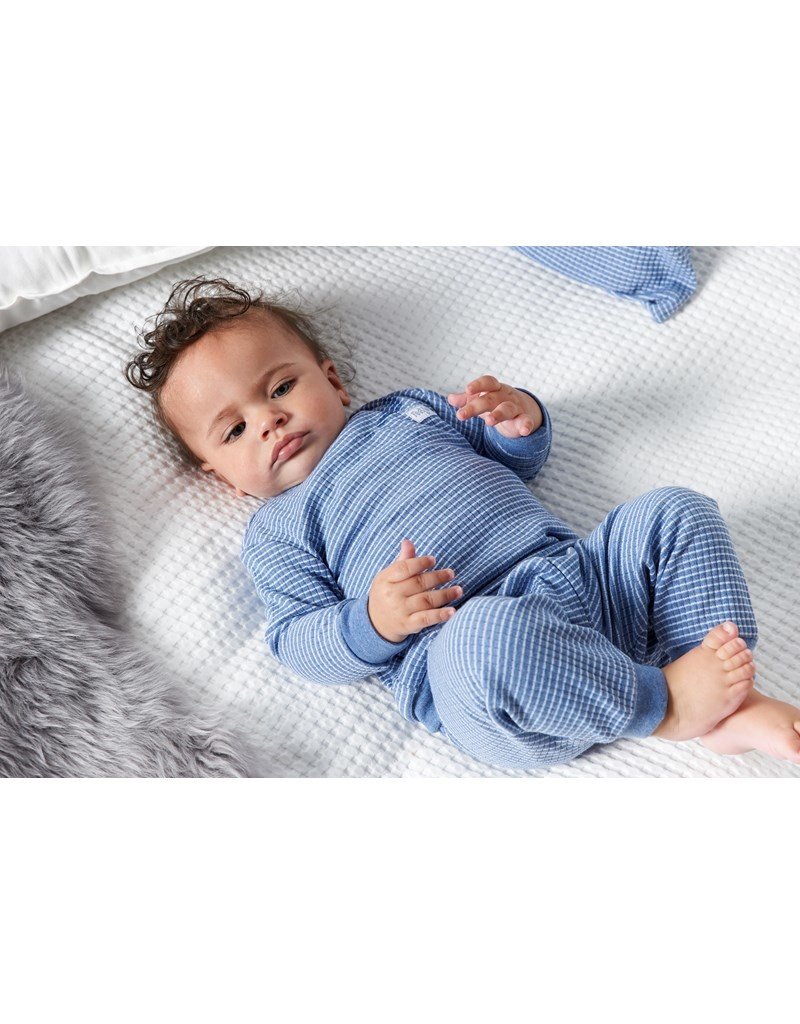 Feetje Baby Feetje Wafelpyjama Blue Melange 305533