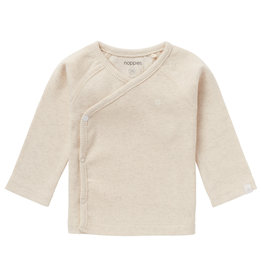 Noppies Babykleding Noppies babykleding overslag truitje Nanyuki Essential oatmeal