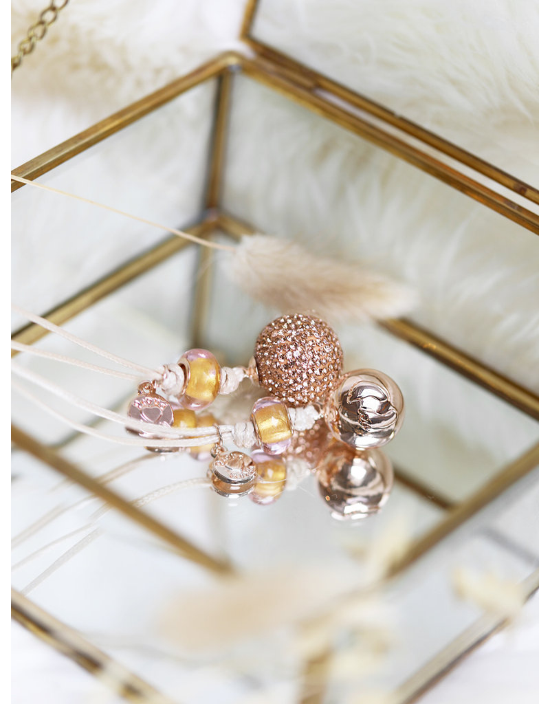 Proud Mama babybel Bol Gold met Voetjes