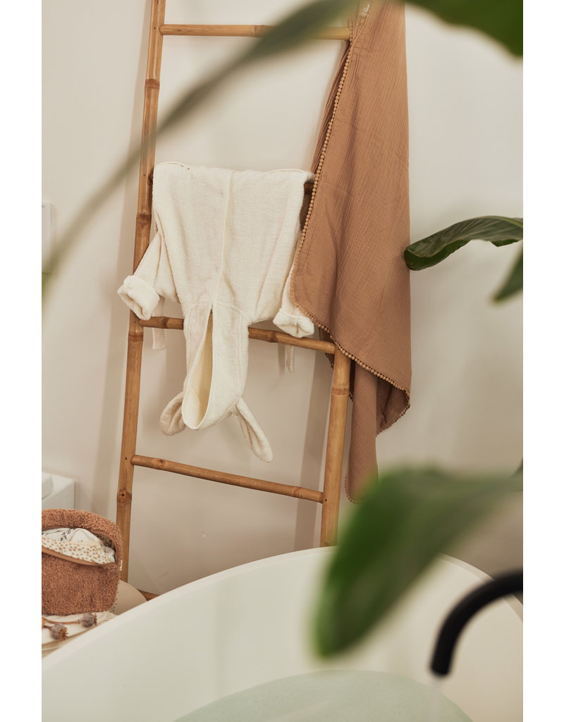 Jollein Jollein Badjas 1-2 jaar Badstof - Ivory