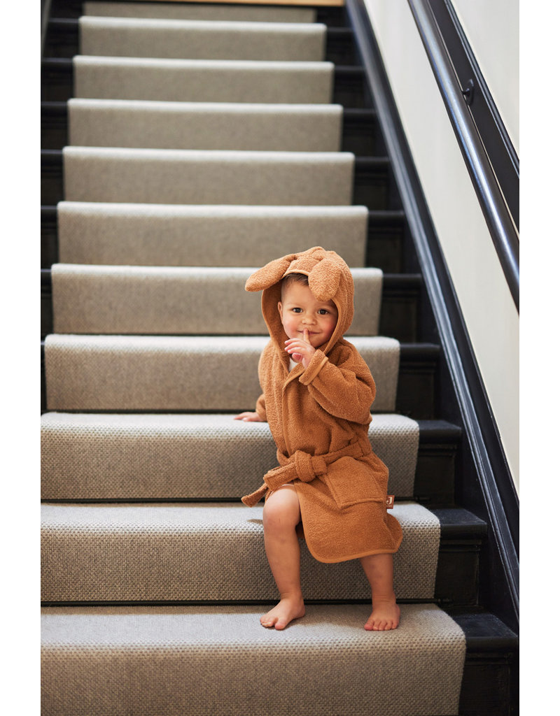 Jollein Jollein Badjas 1-2 jaar Badstof - Caramel