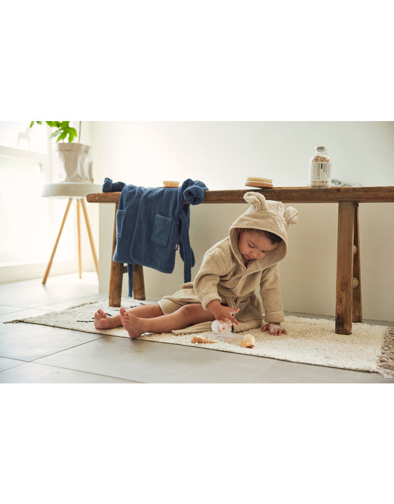 Jollein Jollein Badjas 1-2 jaar Badstof - Nougat