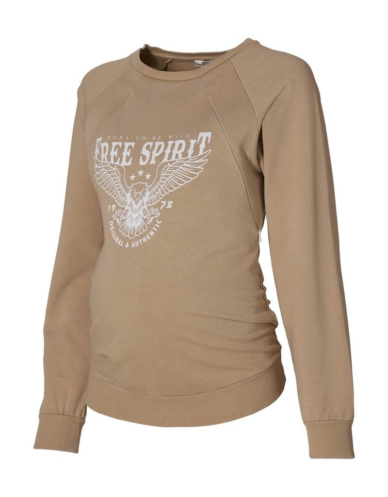 Love2Wait Love2Wait Sweater Free Spirit Nursing sand C222028 050