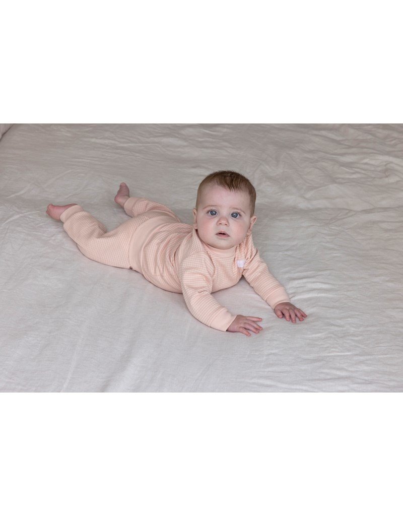 Feetje Baby Feetje Wafelpyjama Oud Roze melange 305615
