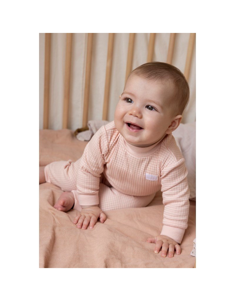 Feetje Baby Feetje Wafelpyjama Oud Roze melange 305615