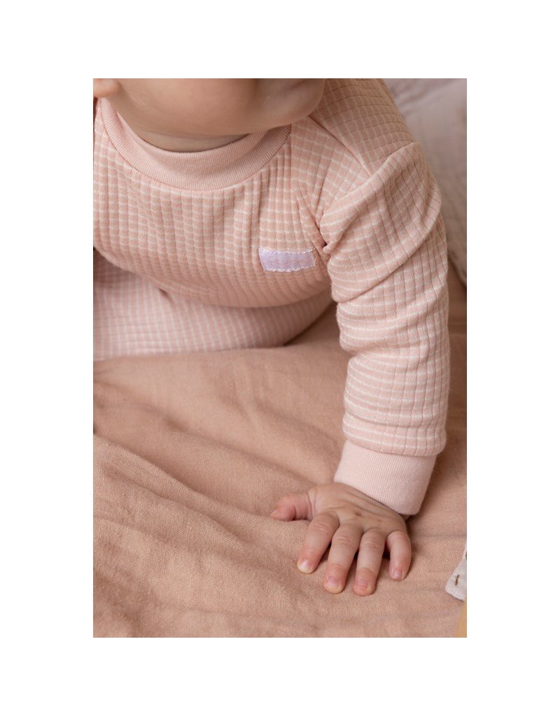 Feetje Baby Feetje Wafelpyjama Oud Roze melange 305615