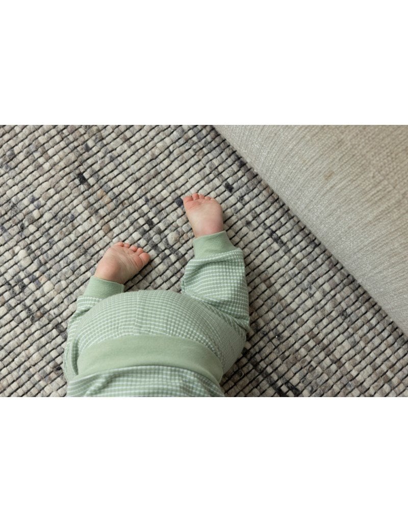 Feetje Baby Feetje Wafelpyjama Olijf Groen melange 305613