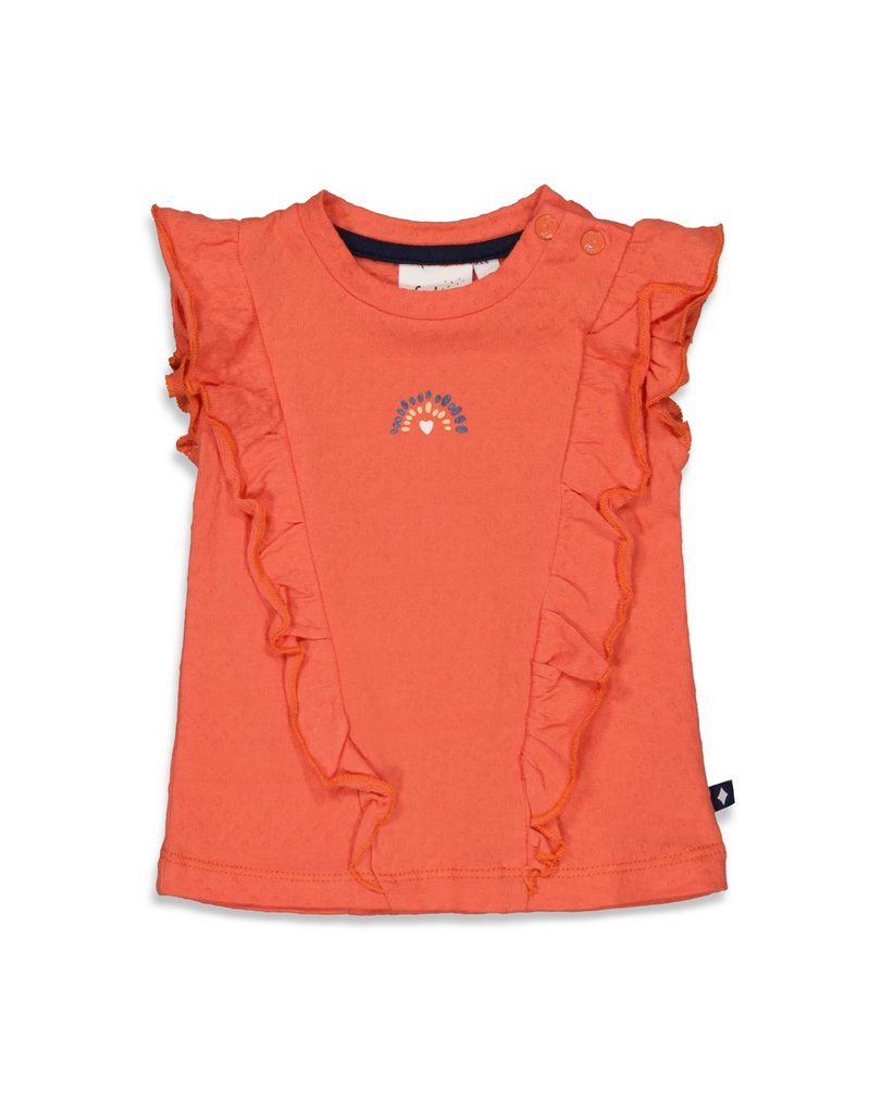 Feetje Baby Feetje T-shirt ruches - Sunkissed Brique 51700774