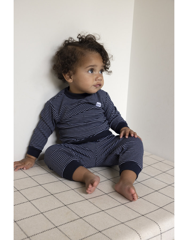 Feetje Baby Feetje Wafelpyjama - Royal Blue melange