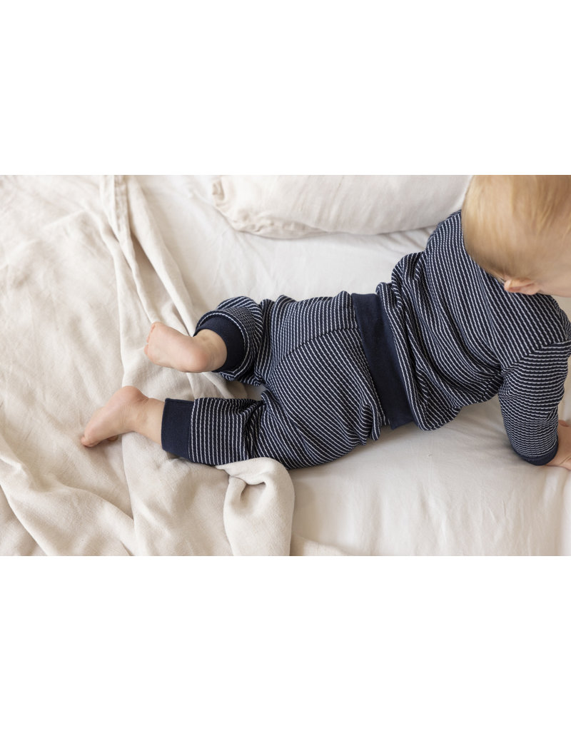 Feetje Baby Feetje Wafelpyjama - Royal Blue melange