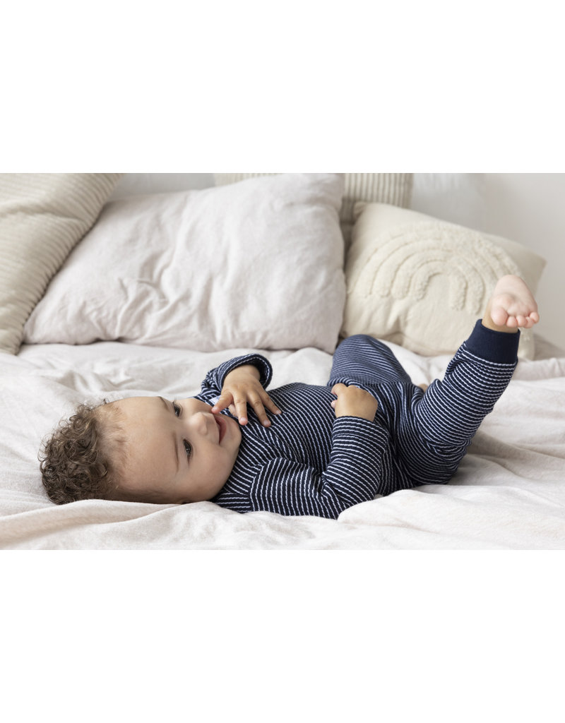 Feetje Baby Feetje Wafelpyjama - Royal Blue melange