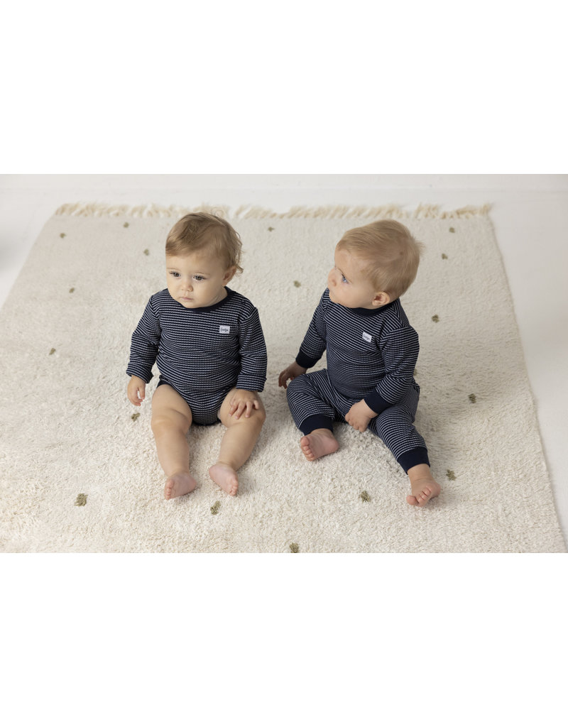 Feetje Baby Feetje Wafelpyjama - Royal Blue melange