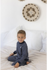 Feetje Baby Feetje Wafelpyjama - Royal Blue melange