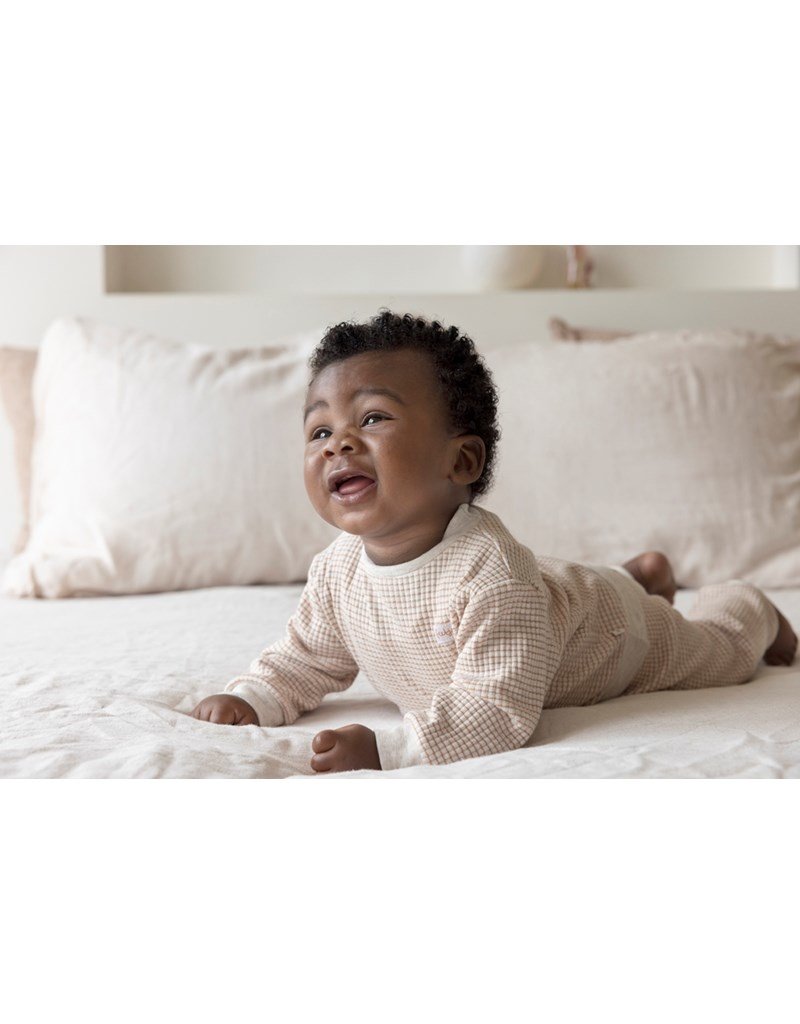 Feetje Baby Feetje Wafelpyjama - Stroopwafel melange