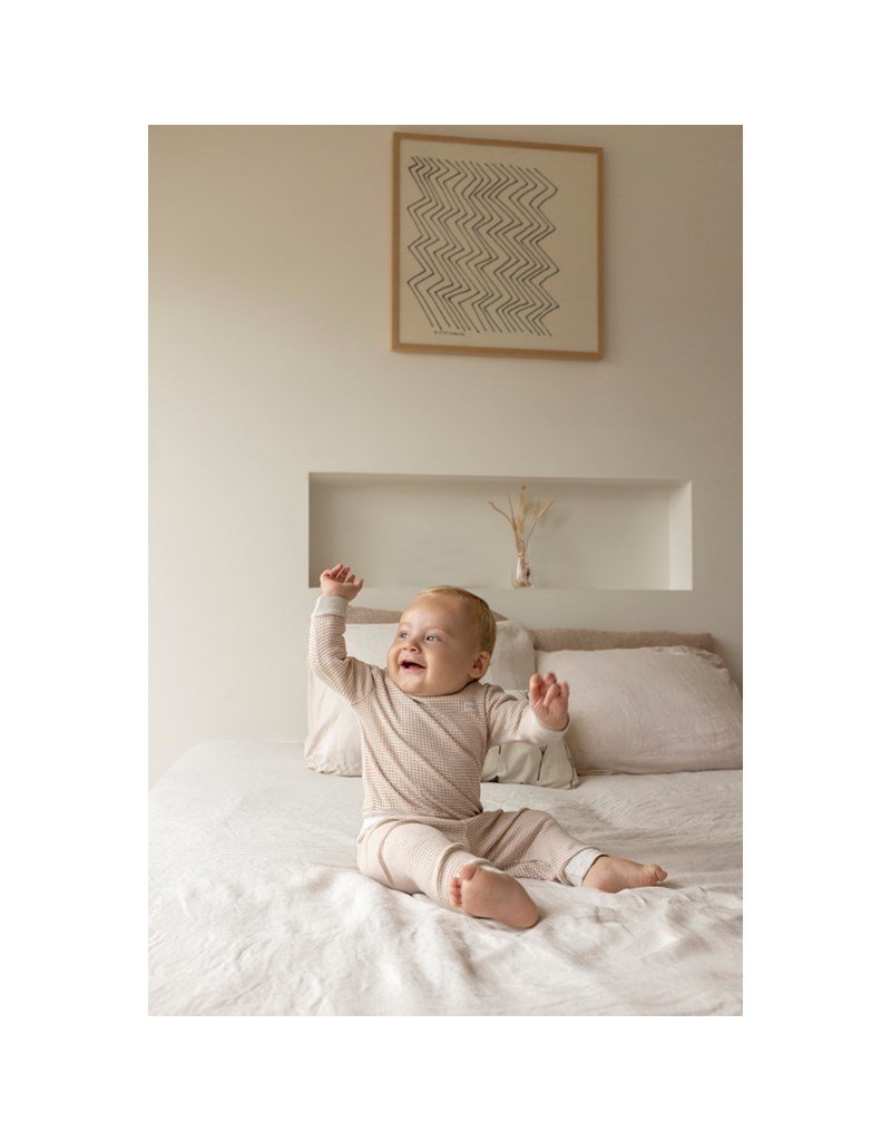 Feetje Baby Feetje Wafelpyjama - Stroopwafel melange