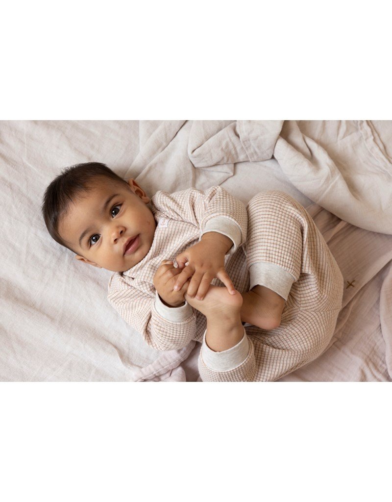 Feetje Baby Feetje Wafelpyjama - Stroopwafel melange