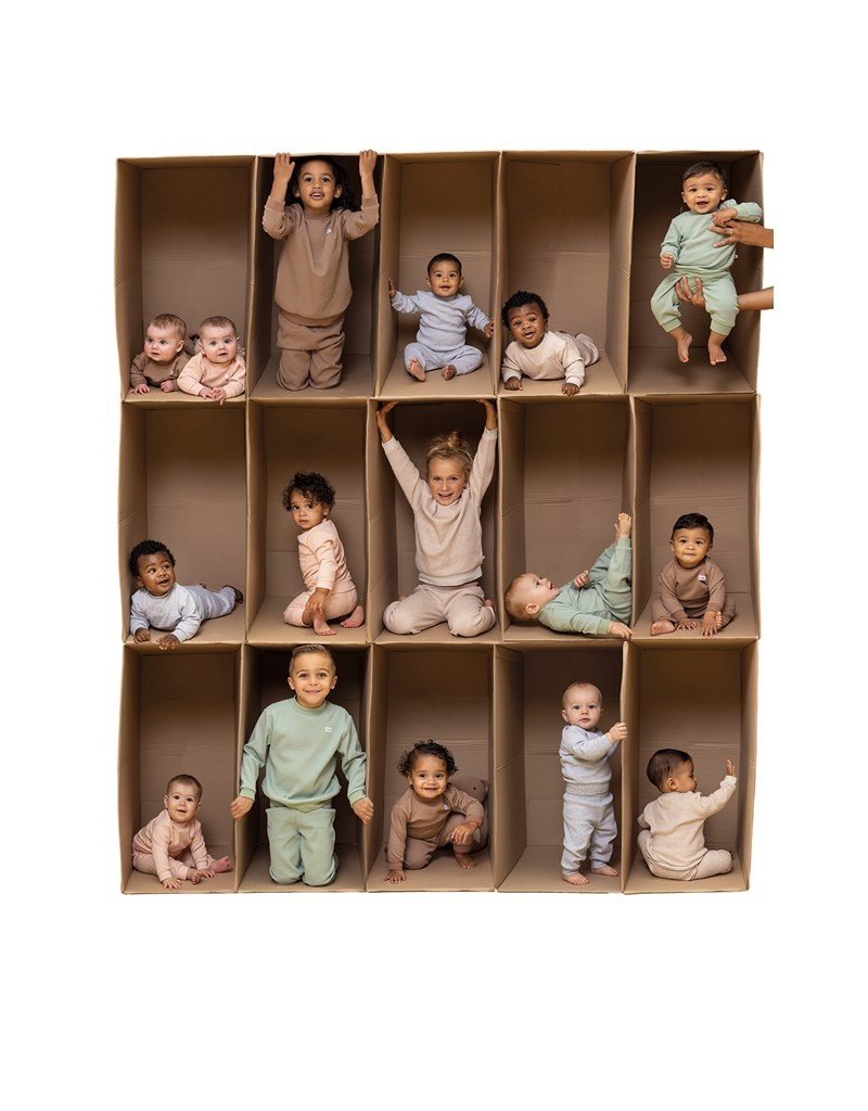 Feetje Baby Feetje Wafelpyjama - Stroopwafel melange