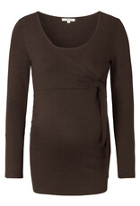 Noppies Noppies shirt Elin nursing - Coffee Bean - 30N0016 P664