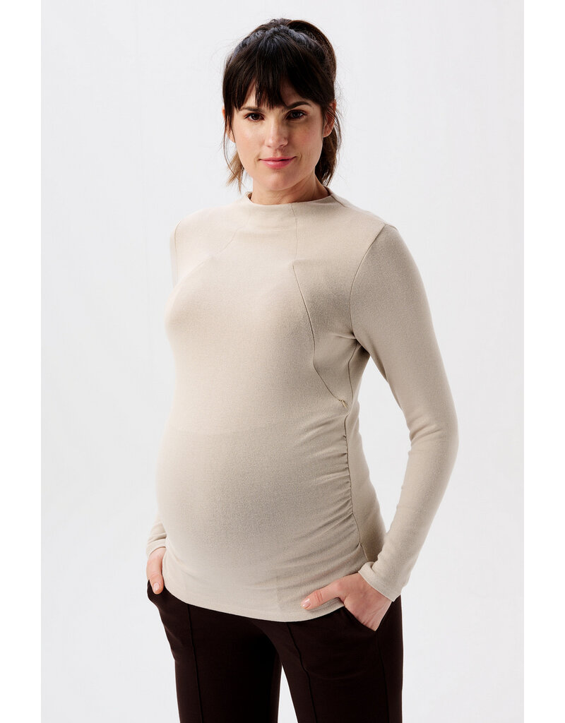 Noppies Noppies shirt Rosa nursing - Light Sand 30N0017 N147