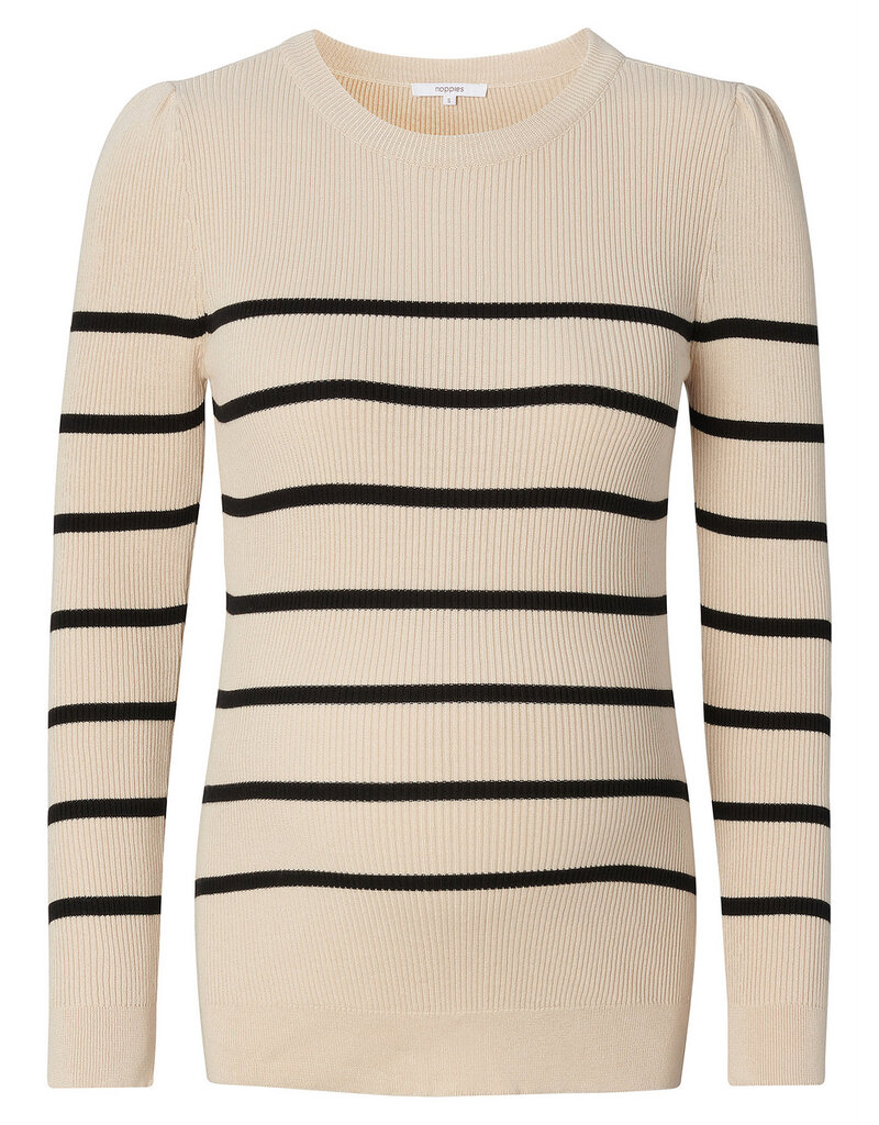 Noppies Noppies Pullover - Zana - knit rib - Light Sand 30N0212 N147