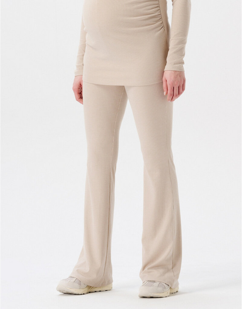 Noppies Noppies broek Flared Heja - rib - light sand 30N1110 N147