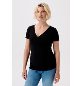 Noppies Noppies zwangerschap & voeding-shirt - Sanson - Black