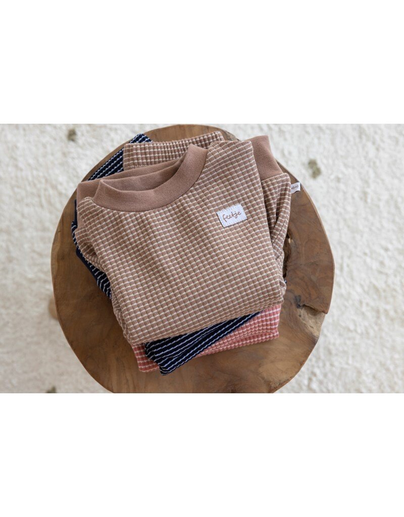 Feetje Baby Feetje Wafelpyjama - Bruin - 305558