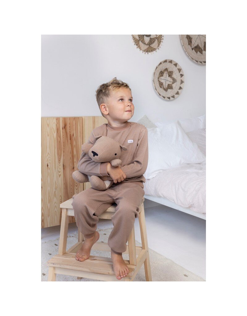 Feetje Baby Feetje Wafelpyjama - Bruin - 305558