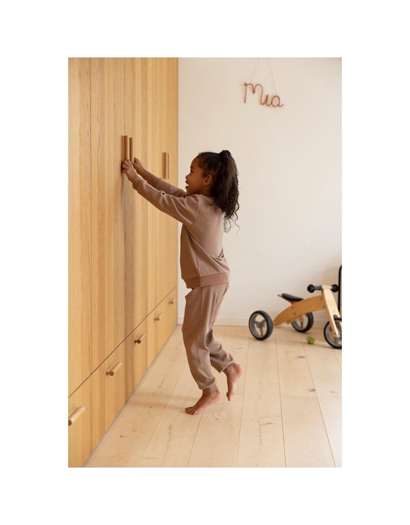 Feetje Baby Feetje Wafelpyjama - Bruin - 305558