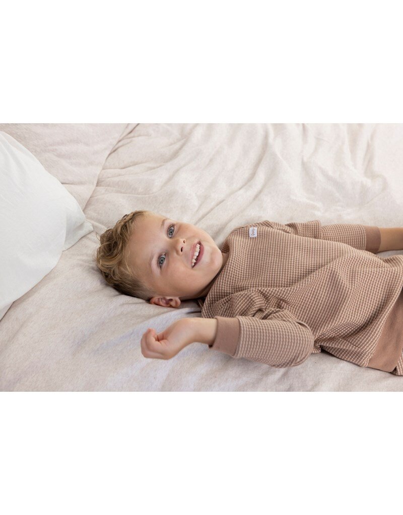 Feetje Baby Feetje Wafelpyjama - Bruin - 305558