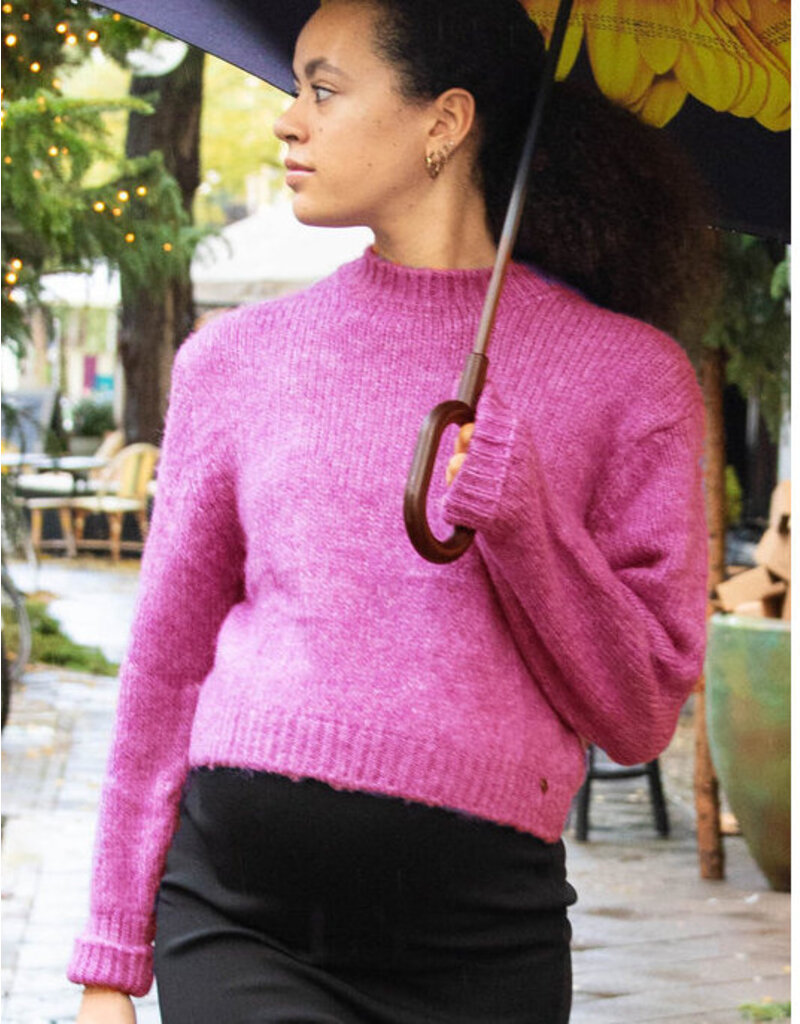 Love2Wait Love2Wait Cropped trui knitted Pink one size C232034 076