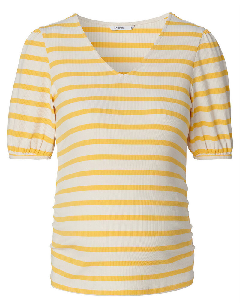 Noppies Noppies shirt - Janou - gestreept - Banana Cream - 4010013 - N173