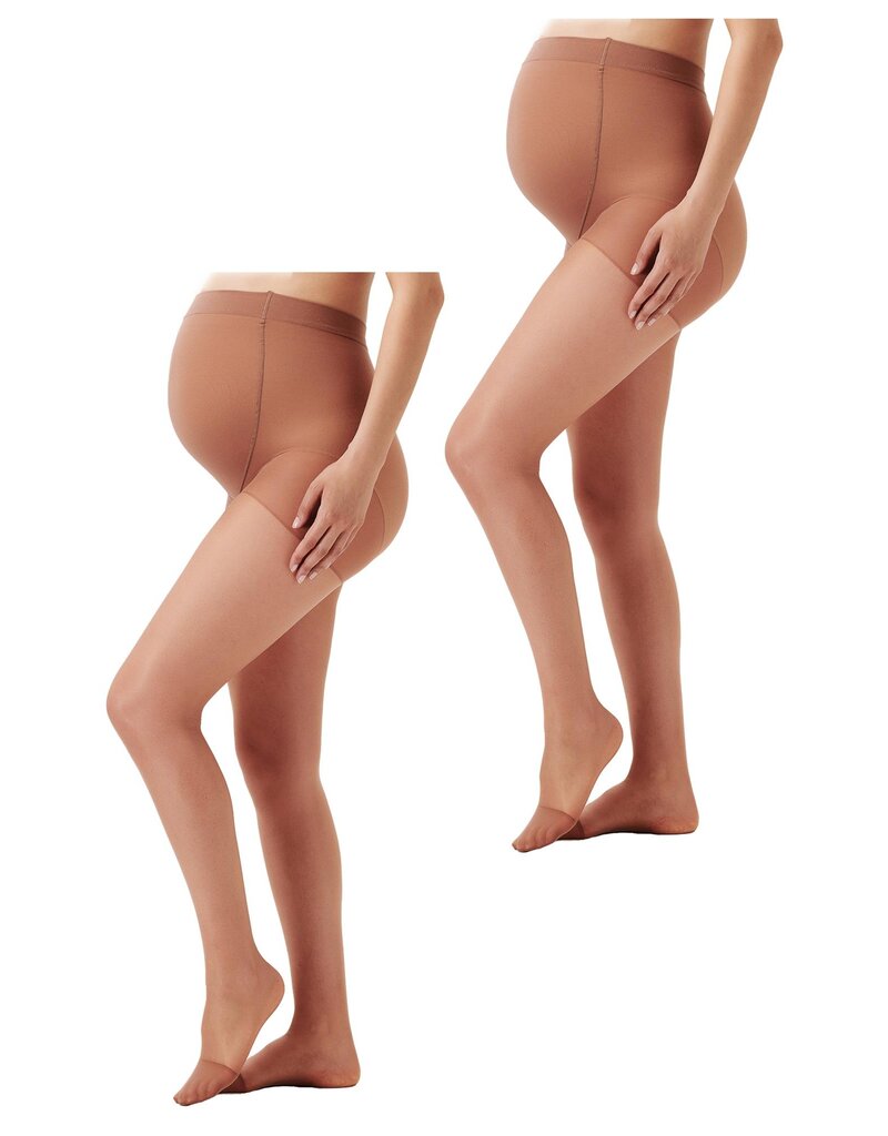 Noppies Noppies panty 2 pack- 20 denier - nude huidskleur - 30n4210 P924