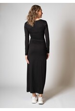 Love2Wait Love2Wait Maxidress long sleeves black B999114- 004