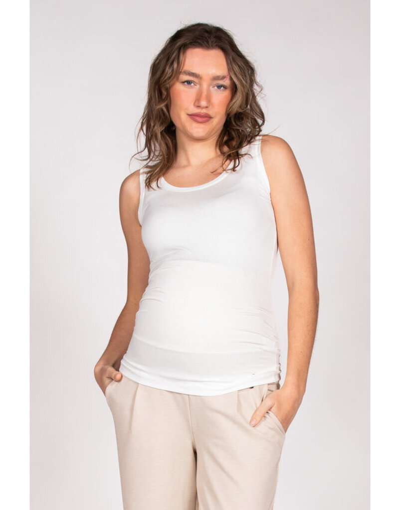 Love2Wait Love2Wait top - hemdje - tencel off white - B999004 034