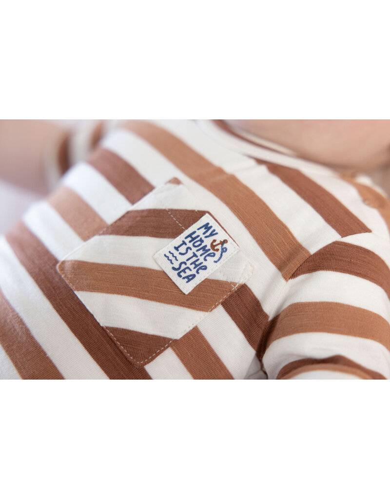 Feetje Baby Feetje - T-shirt streep - Let's Sail - Bruin - 51700838
