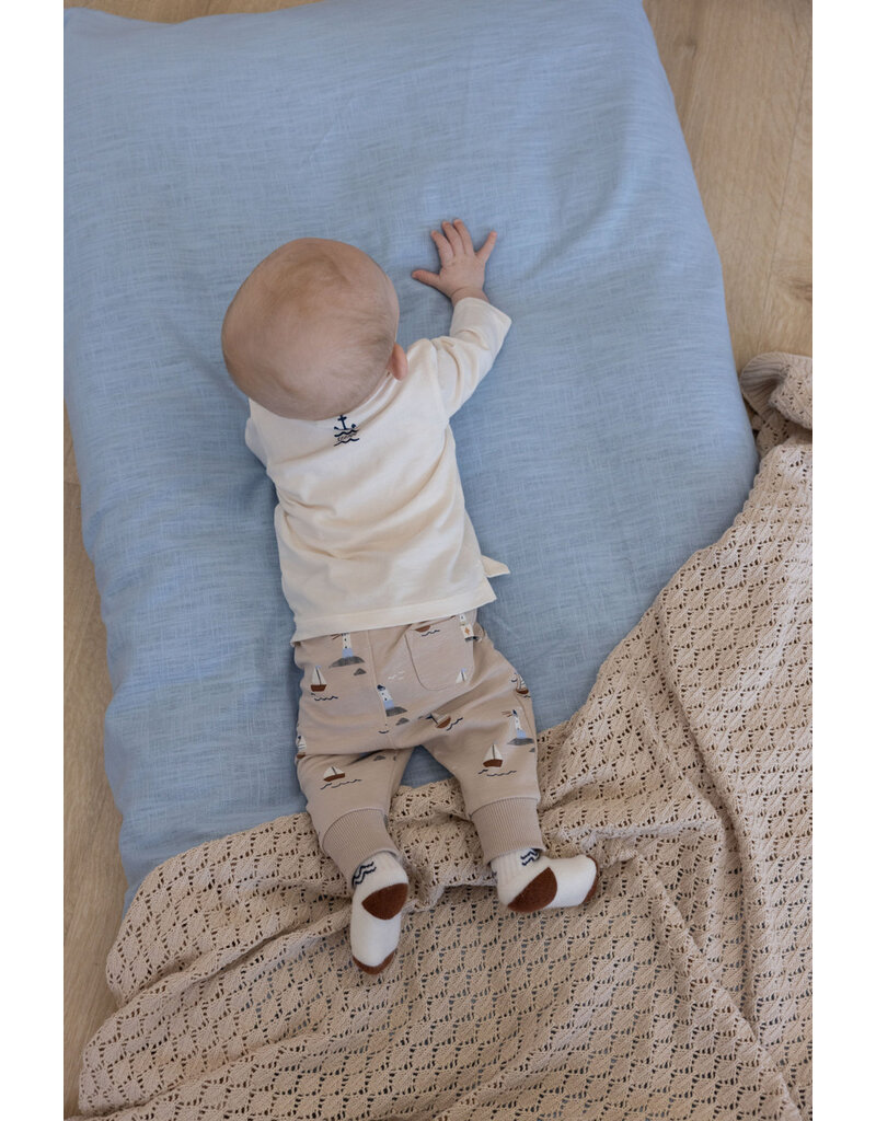 Feetje Baby Feetje - Shirt - front print - Let's Sail - offwhite - 51602296