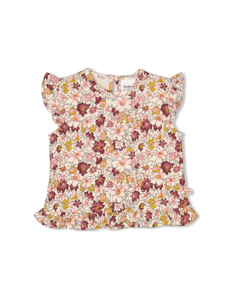 Feetje Baby Feetje T-shirtje - " Wild Flowers " -  Allover print - roze 51700852