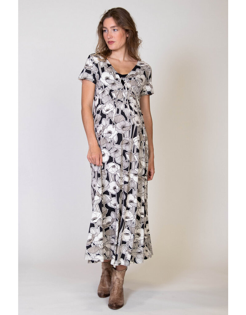 Love2Wait Love2Wait Long dress nursing - Fiore - all-over print C241034 016