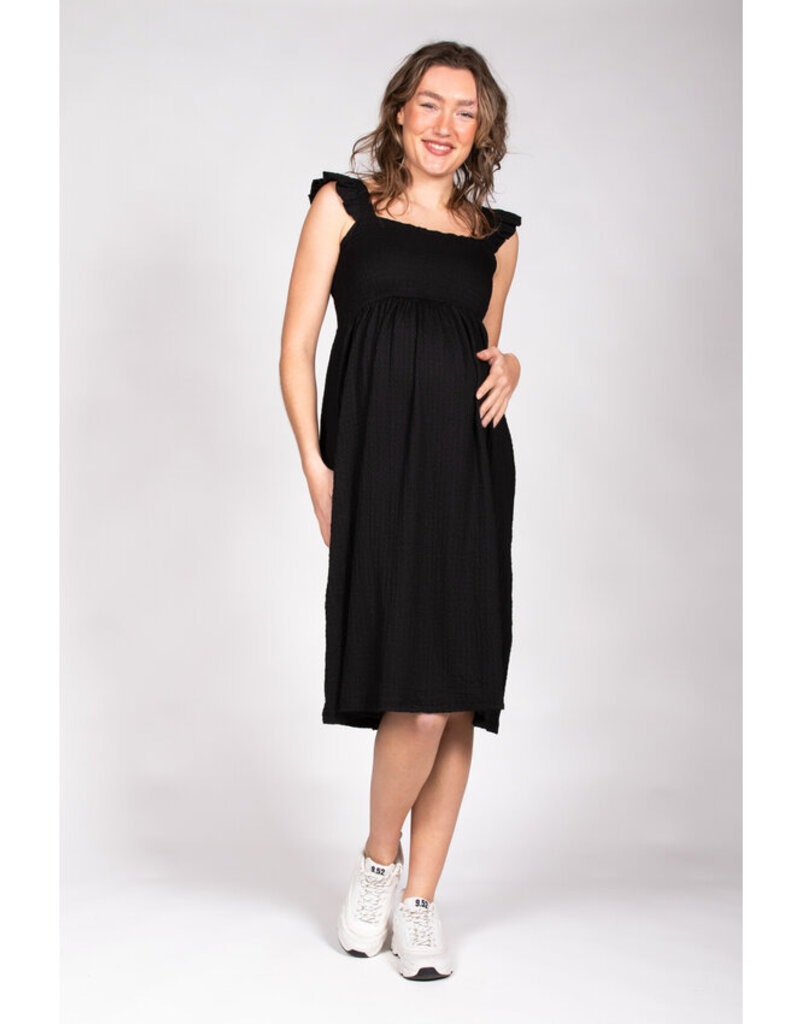 Love2Wait Love2Wait Dress Nursing Crepe - zwart - C241036 004